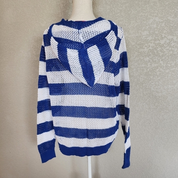 Quacker Factory Ramie zip up sweater size Large - Picture 9 of 9